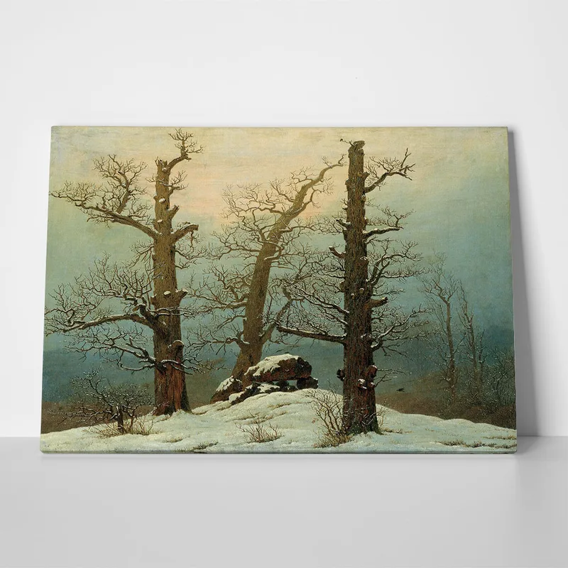 Πινακας σε καμβά CASPAR DAVID FRIEDRICH - CAIRN IN SNOW