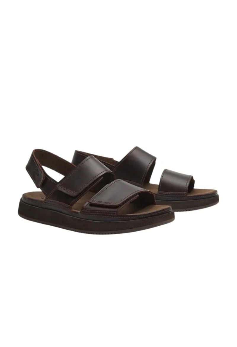 ΑΝΔΡΙΚΟ ΣΑΝΔΑΛΙ TIMBERLAND CASCO COVE ΔΕΡΜΑΤΙΝΟ ΣΚΟΥΡΟ ΚΑΦΕ