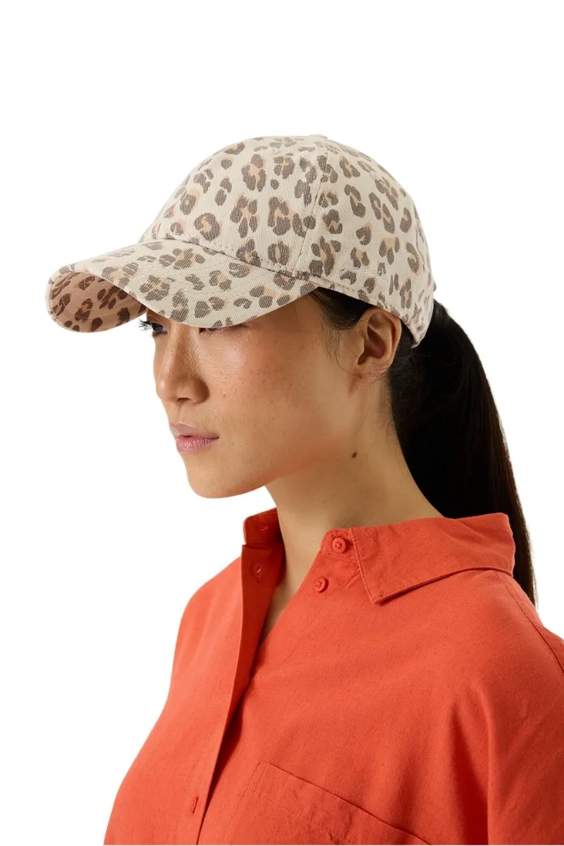 GARCIA Γυναικείο Animal Print Καπέλο - Μπεζ -P260333