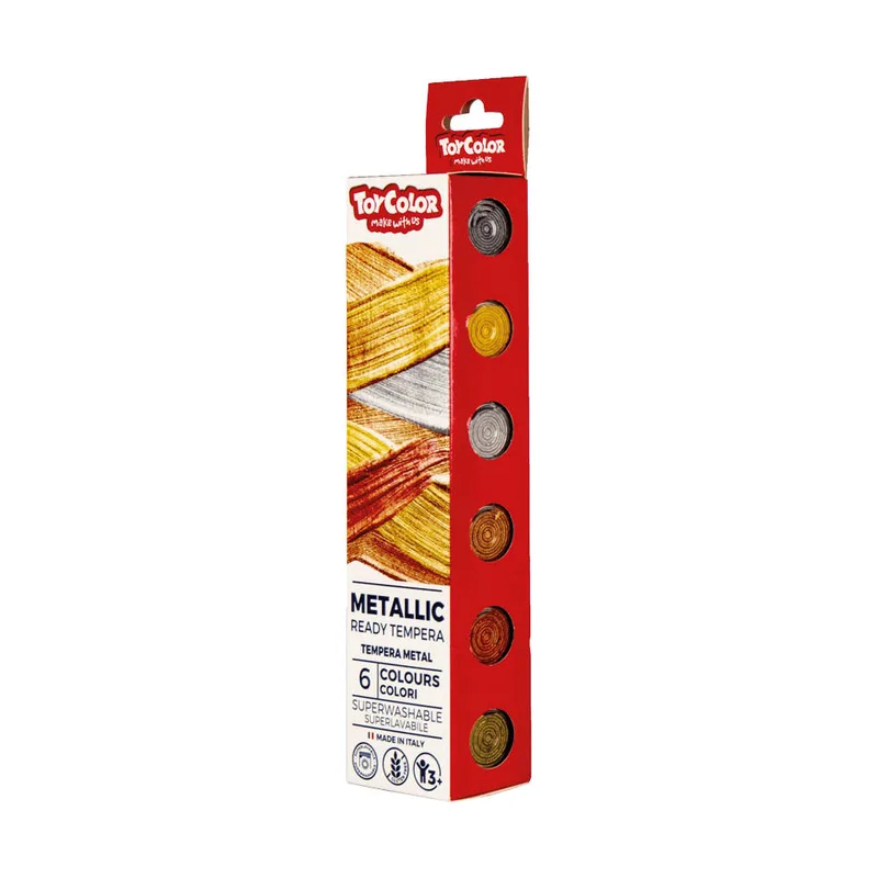 Σετ Χρώματα Τέμπερας Metallic Toy Color 6x25ml 220.531