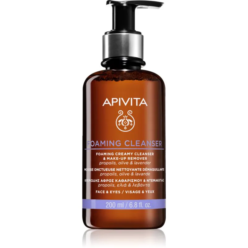 Apivita Cleansing Foaming Cleanser απαλός καθαριστικός αφρός 200 ml