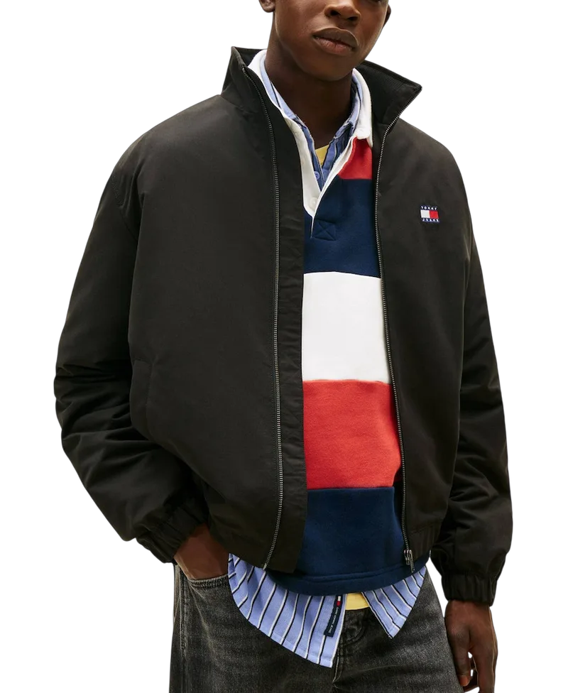 Ανδρικό Μπουφάν Μαύρο Tommy Jeans DM0DM22720-BDS