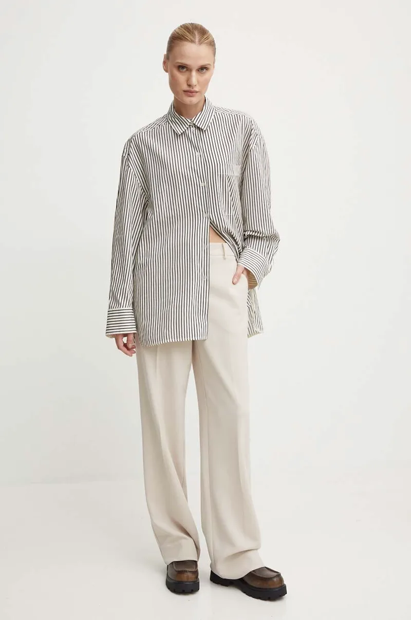 Πουκάμισο Day Birger et Mikkelsen Tan - Daily Classic Stripe RD