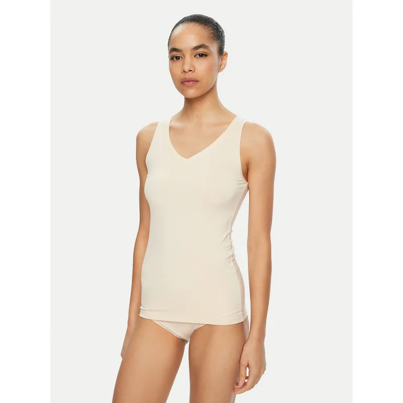 Triumph Τοπ Sense Of Modal 10224796 Εκρού Slim Fit