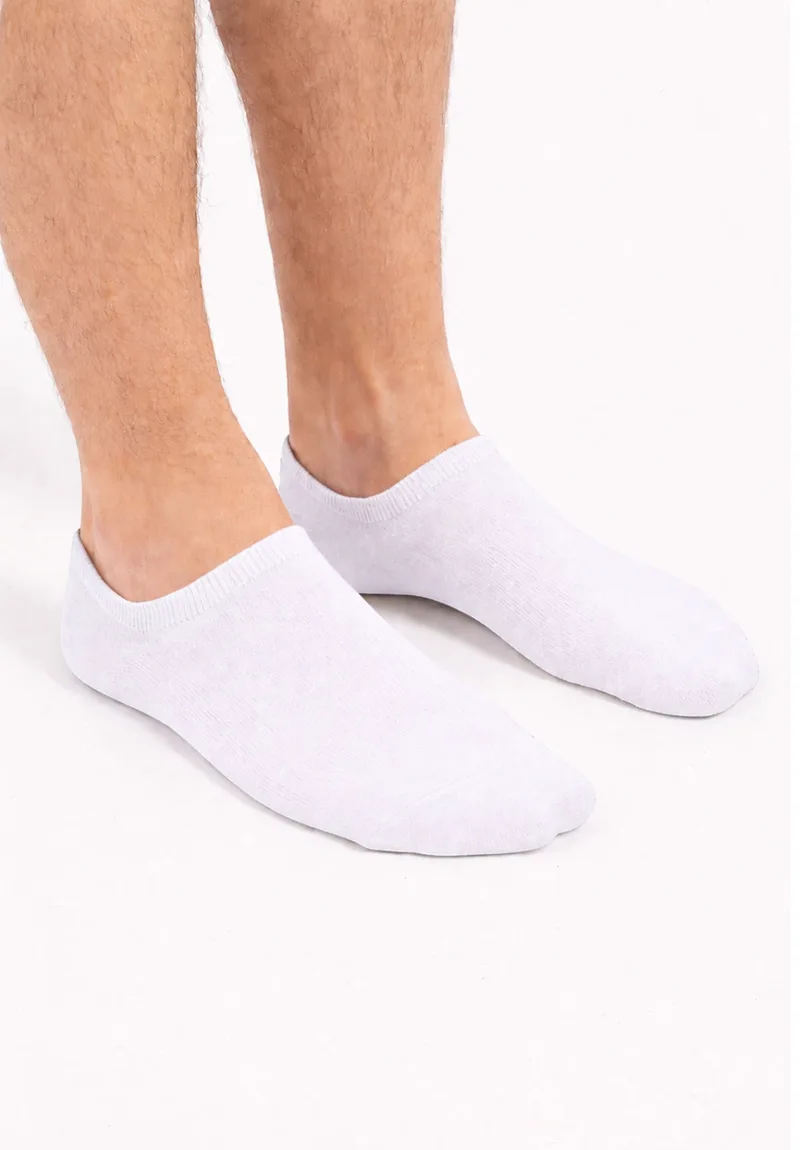 Sneaker Socks Unisex Design Σετ 6 Τεμαχίων Λευκές DSN1000-5-Λευκό