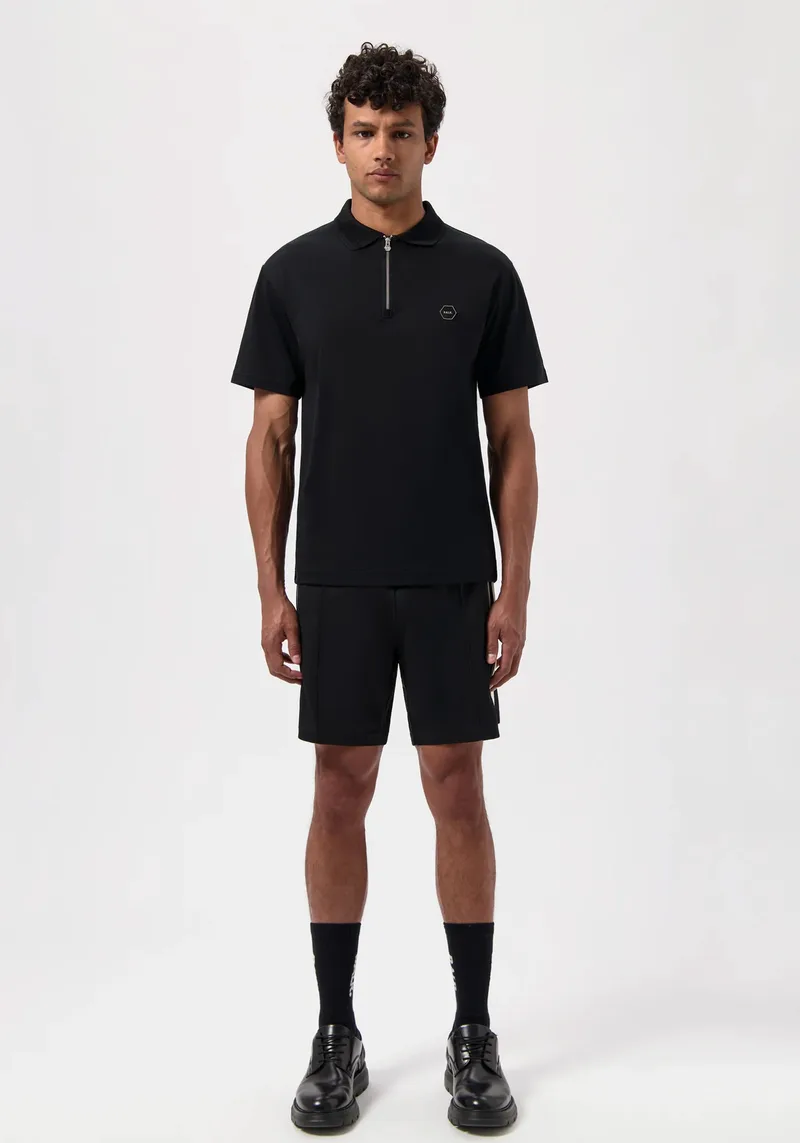 BALR. Polo Μπλούζα της σειράς HEXLINE - B1122.1040.102 Jet Black