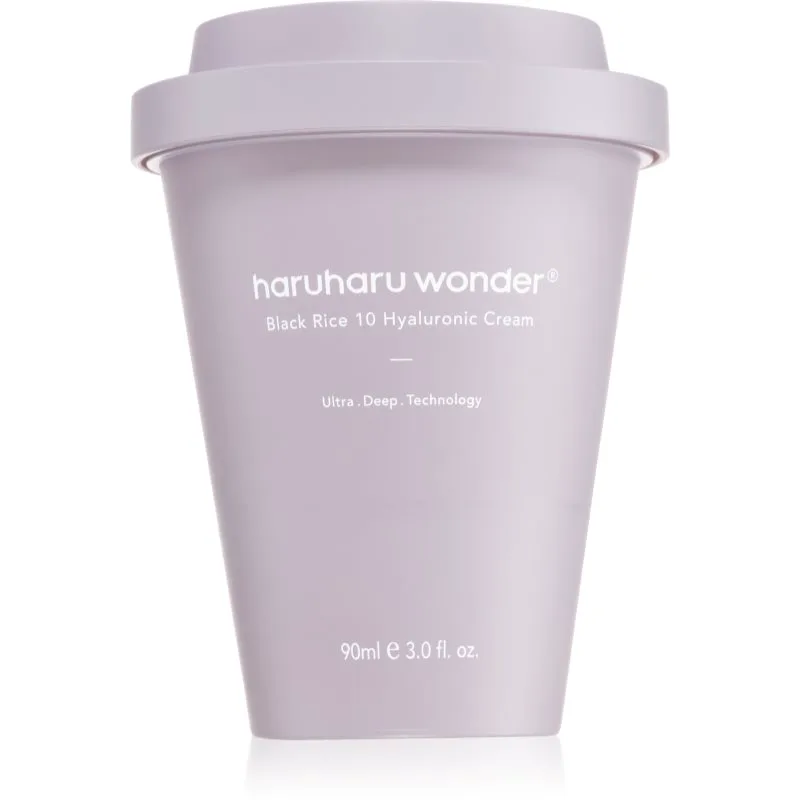 Haruharu Wonder Black Rice 10 Hyaluronic Cream εντατικά ενυδατική κρέμα για να καταπραύνει την επιδερμίδα πρόσωπου 90 ml