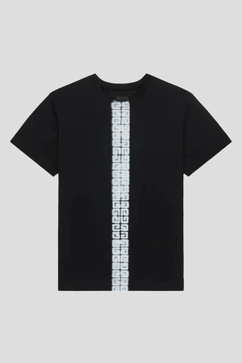GIVENCHY Ανδρικό Μαύρο 4G Trim Cotton T-Shirt