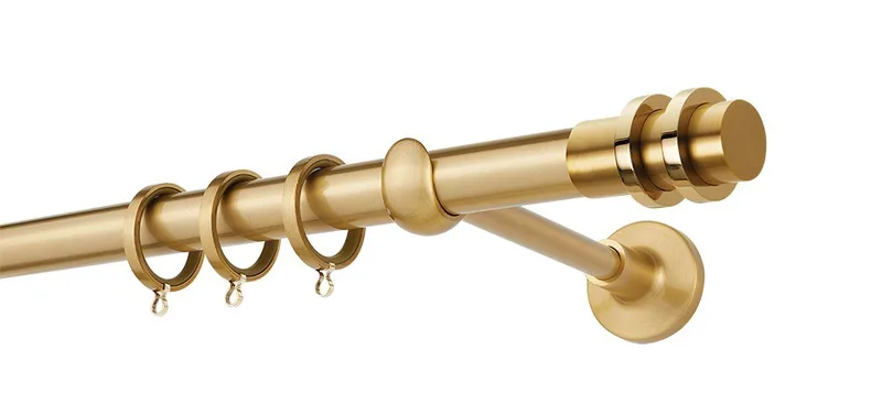 Κουρτινόβεργα Zogometal Prestige Collection PR4116 Όρο Ματ/Όρο