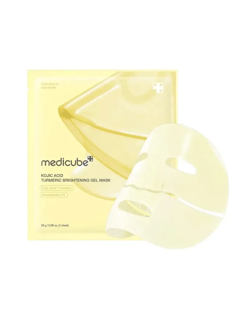 Μedicube Kojic Acid Turmeric Brightening Gel Mask - Overnight μάσκα με ρετινόλη και kojic acid 28g