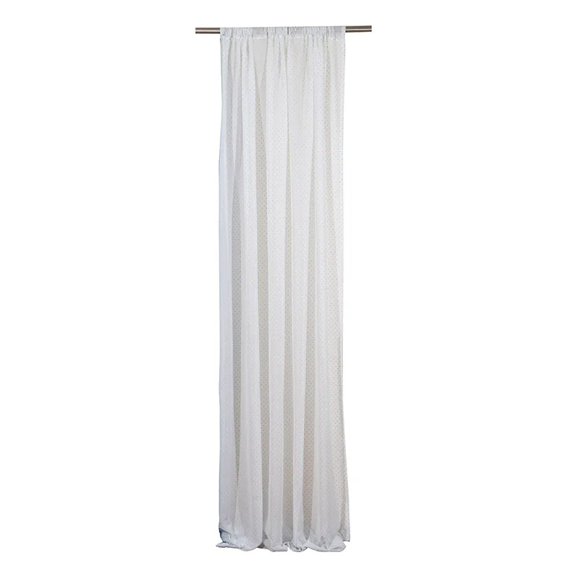 Κουρτίνα Με Τρέσα 140X270 Viopros Κονφετι Σιέλ (140x270)