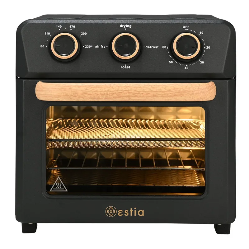Estia Φριτέζα Αέρος Oak 1400W 12Lt Με 4 Λειτουργείες Ψησίματος Μαύρο