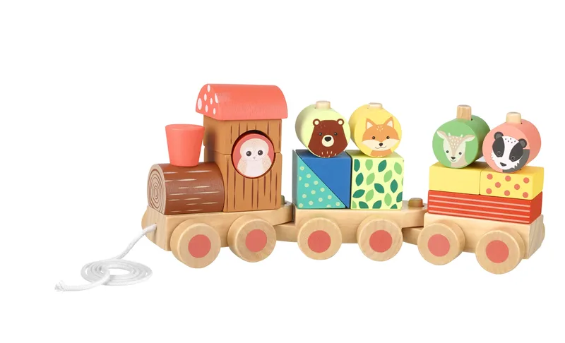 Ξύλινο Τρενάκι Woodland (FSC®) Πορτοκαλί Tree Toys