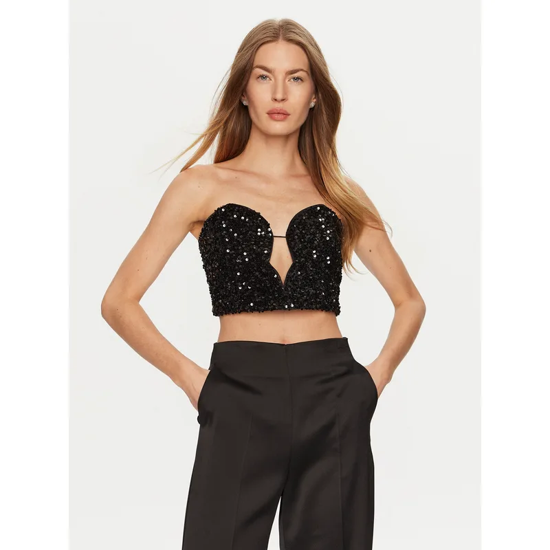 Bardot Τοπ Eleni 59112TB2 Μαύρο Slim Fit