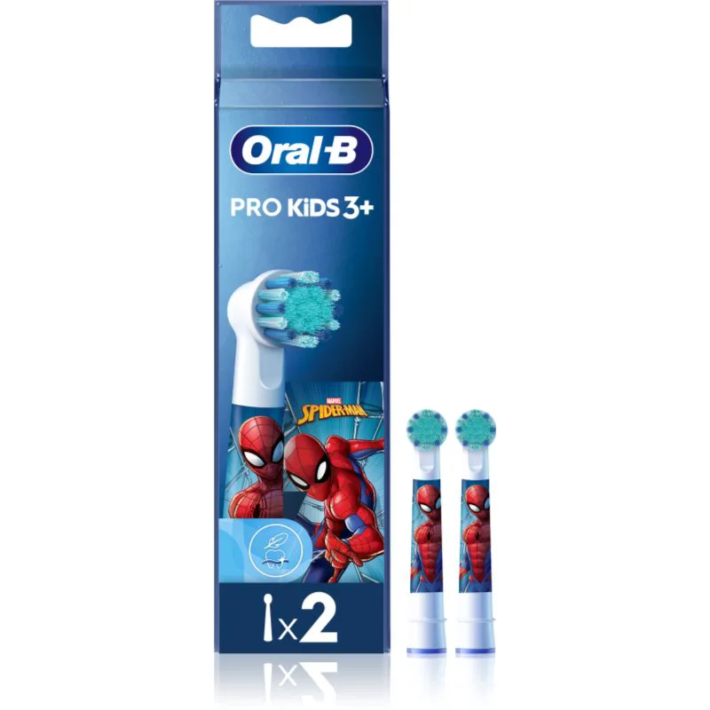Oral-B PRO Kids 3+ ανταλλακτική κεφαλή για οδοντόβουρτσα για παιδιά Spiderman 2 τμχ