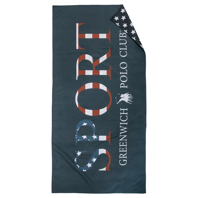 Πετσέτα Θαλάσσης Microfiber 80x170εκ. Essential 5206 Blue Greenwich Polo Club (Ύφασμα: Microfiber, Χρώμα: Μπλε) - Greenwich Polo Club - 267801705206