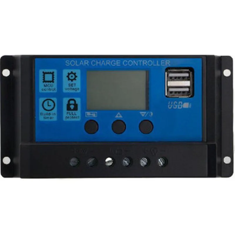PWM 40A Dual USB Solar Panel Battery Regulator Ρυθμιστής Φόρτισης 24V 40A
