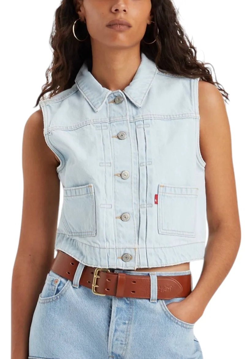Γιλέκο Levi's Utility Denim A75890001-01 Γυναικείο