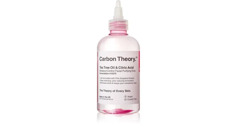 Carbon theory Breakout Purifying Facial Toner Control Tea Tree Oil & Citric Acid 250ml