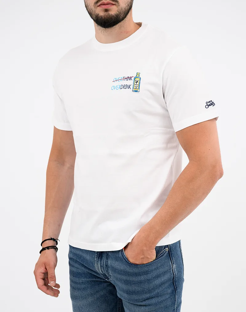 MC2 PORTOFINO-T-SHIRT-OVERDRINK 01N EMB POT0001-04466L-04466L White