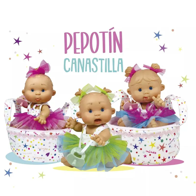 Κούκλα μωρό Nines d'Onil - Pepotin Canastilla (24 cm) (διάφορα σχέδια)
