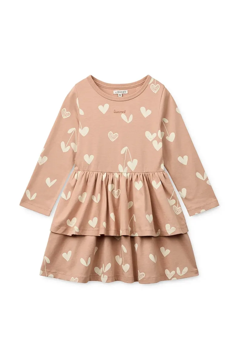 Παιδικό βαμβακερό φόρεμα Liewood Mindy LS Dress