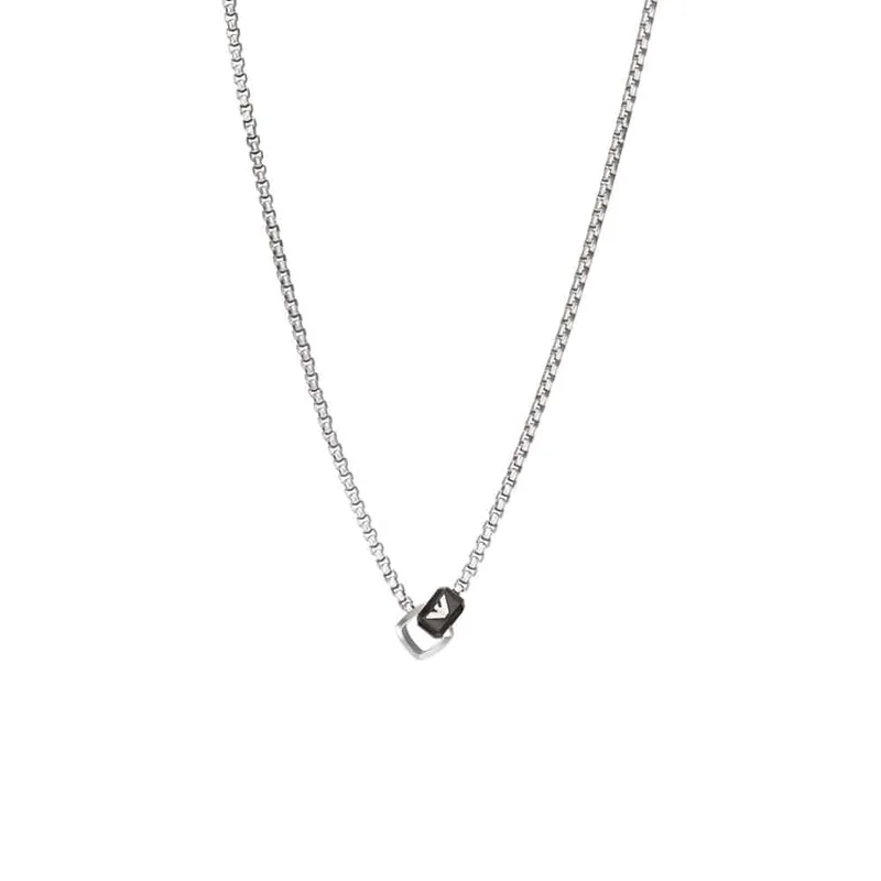 Emporio Armani Ανδρικό Κολιέ Από Ατσάλι EGS2937040