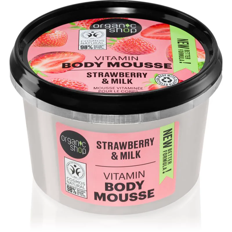 Organic Shop Strawberry & Milk αφρός σώματος 250 ml