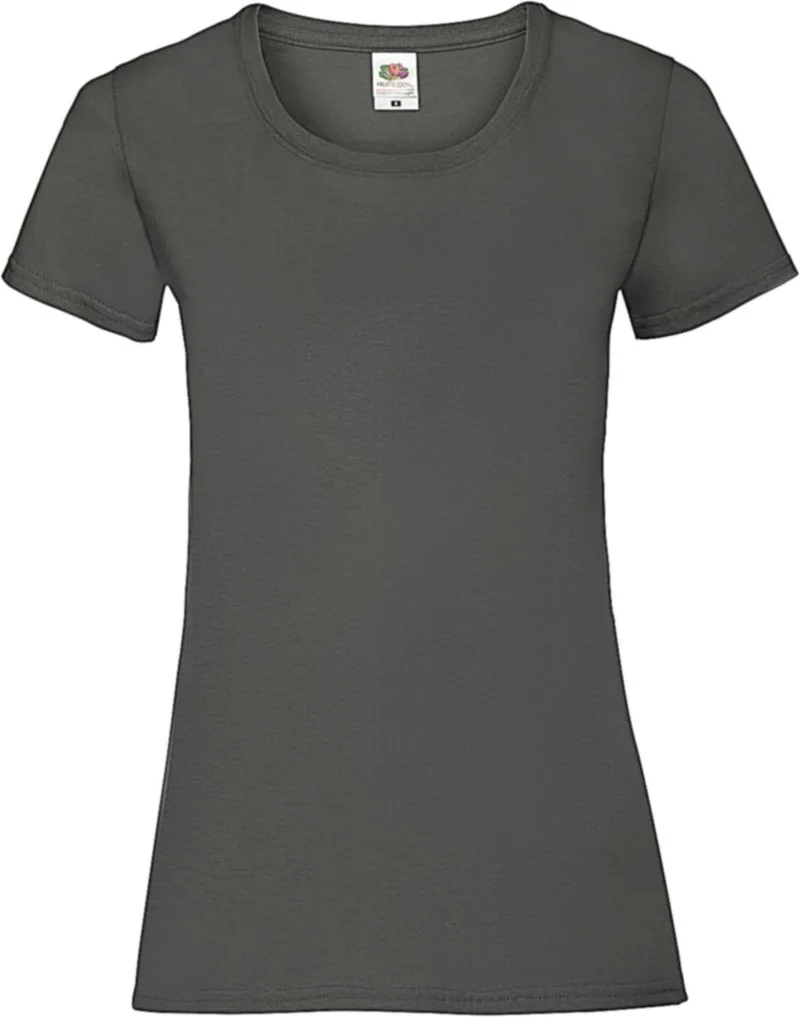 Lady-Fit Valueweight T Fruit of the Loom 61-372-0 Light Graphite
