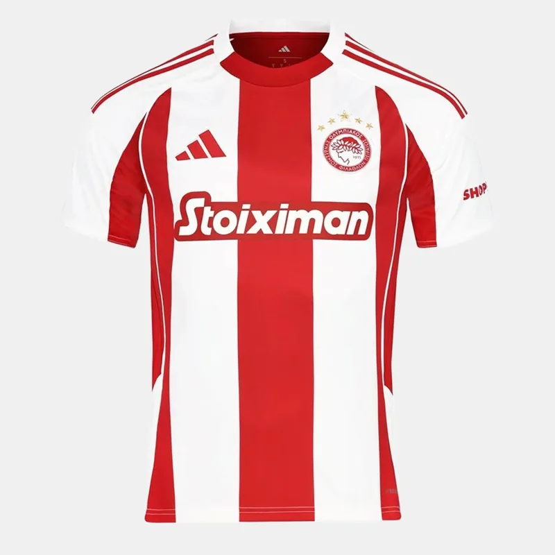 adidas Ολυμπιακός FC 2025/2026 Home Ανδρική Ποδοσφαιρική Φανέλα (9000252140_4142)