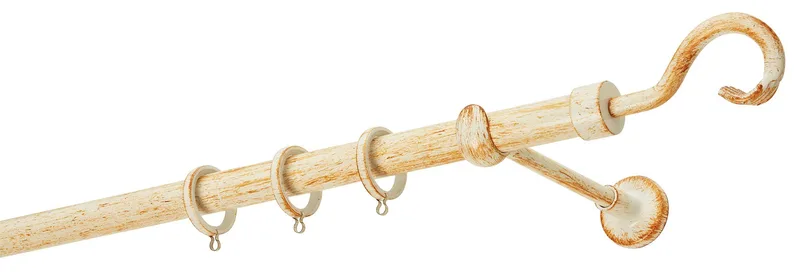 Κουρτινόβεργα Zogometal Rustique Collection R0450 Κρεμ Πατίνα Χαλκός