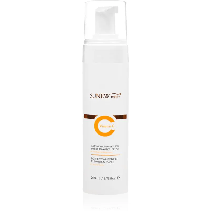 SUNEWMED+ Active Foaming Cleanser Face and Eye Makeup Removal καθαριστικός αφρός και ντεμακιγιάζ με βιταμίνη C 200 ml