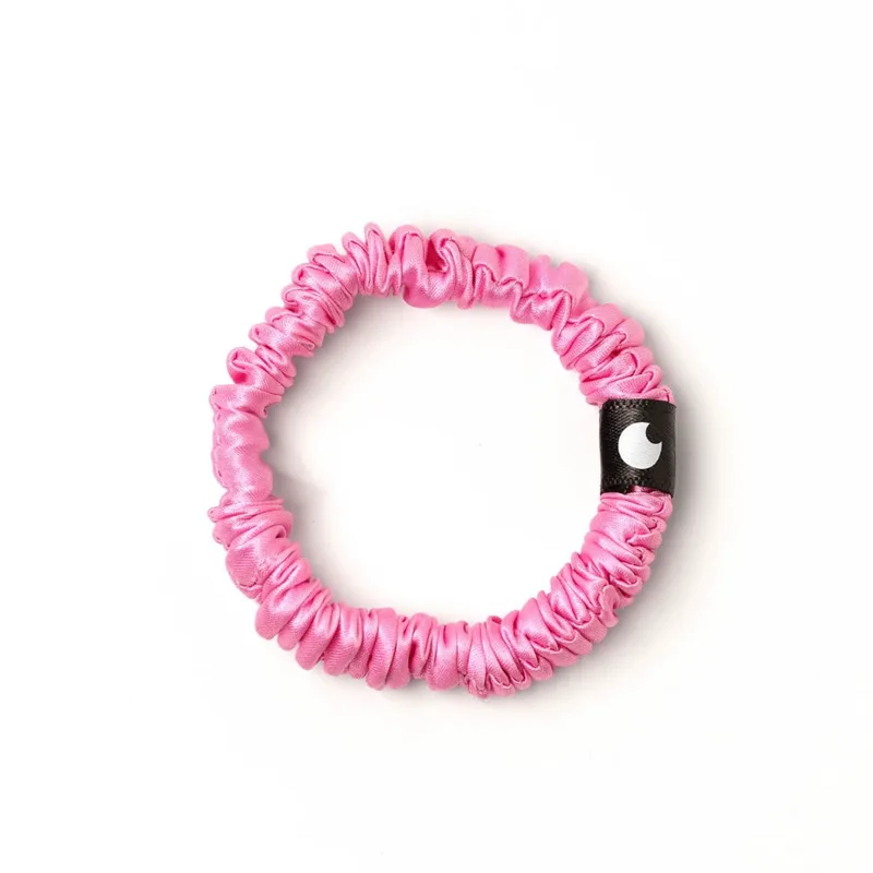 Μεταξωτό Scrunchie Small-Barbie Ροζ