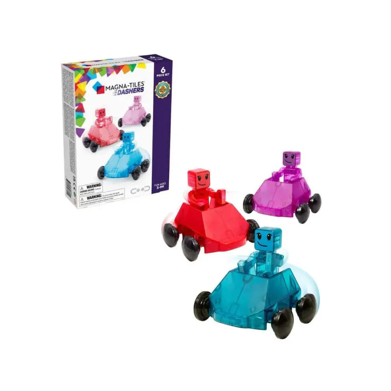Μαγνητικό Παιχνίδι Κατασκευών Magna-Tiles Dashers 6 Set
