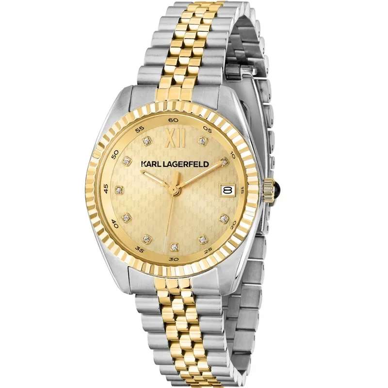 Δίχρωμο ρολόι Karl Lagerfeld Timeless Stainless Steel Bracelet R0553108506 R0553108506 Ατσάλι