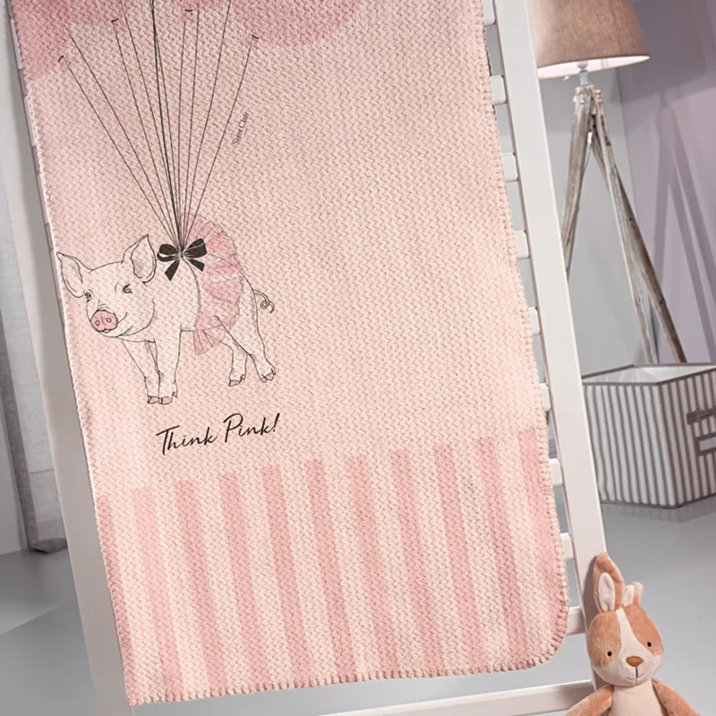 Κουβέρτα Fleece Μονή 160X220 Saint Clair Ultrasoft Piggy (160x220)