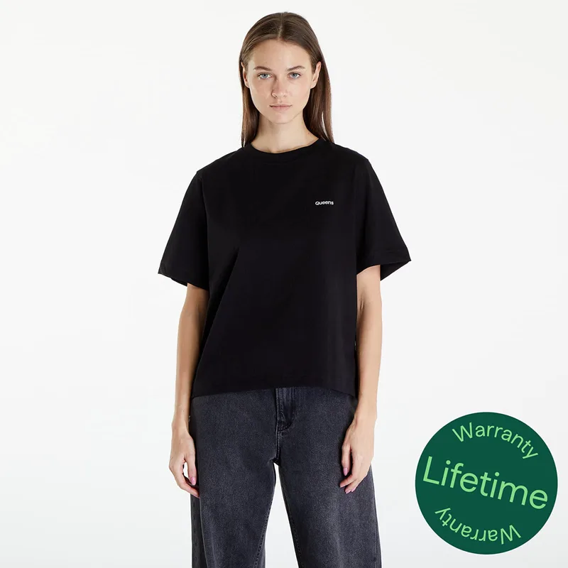 T-shirt Queens Women's Essential T-Shirt With Contrast Print Black S