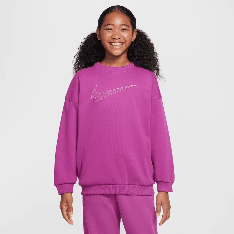 Nike Steertwear Club Flee Crew Shine Παιδικό Φούτερ (9000190395_78860)