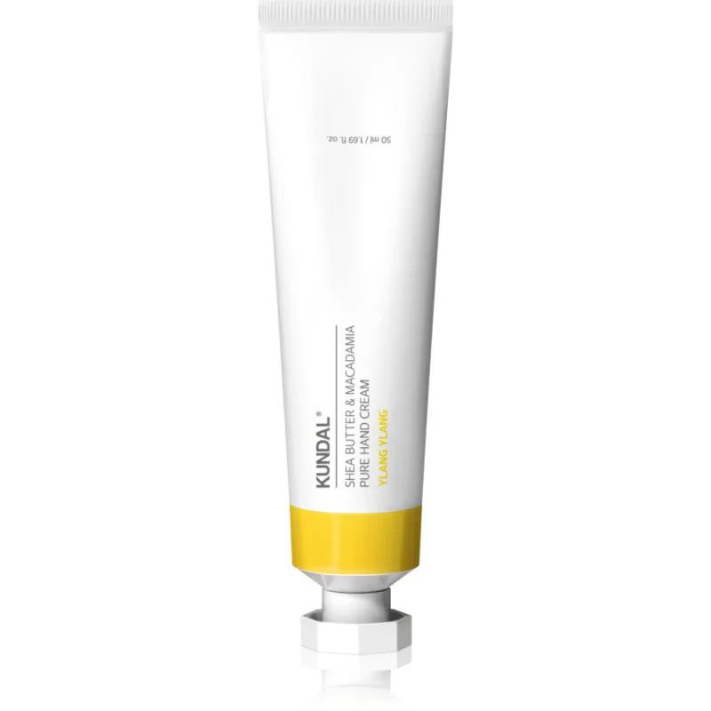 KUNDAL Shea Butter & Macadamia Ylang Ylang ενυδατική κρέμα για τα χέρια με θρεπτικό αποτέλεσμα 50 ml