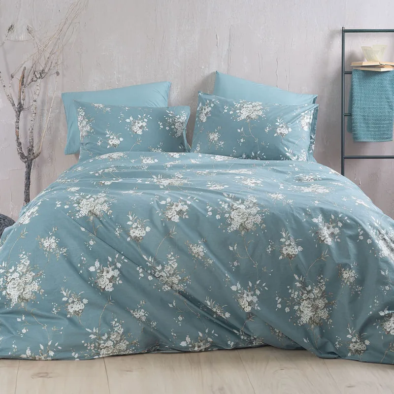 Παπλωματοθήκη Μονή (Σετ 160x250) Rythmos Diva Linie Blue