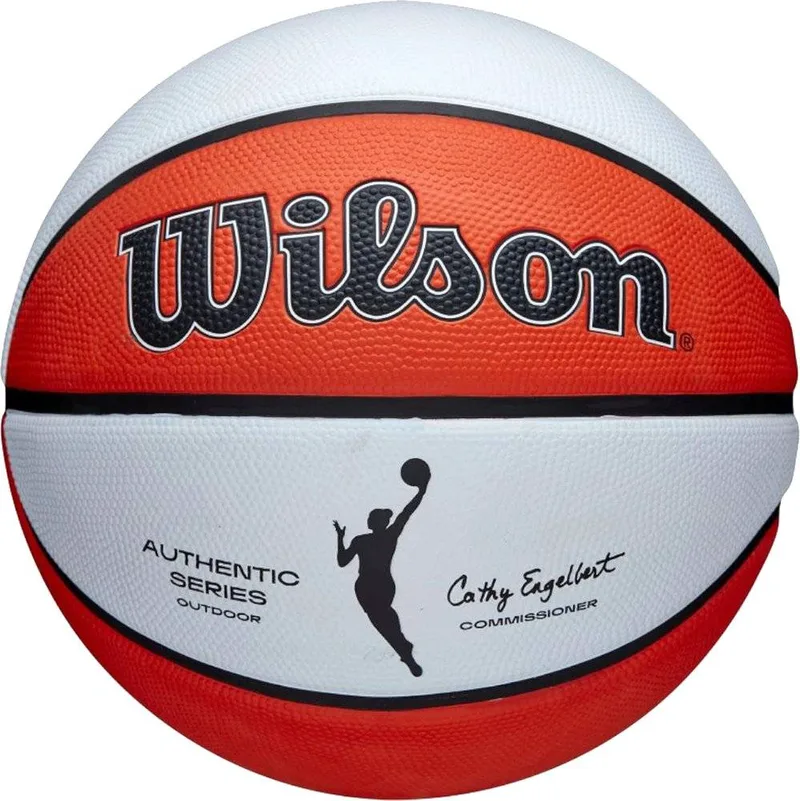 ΜΠΑΛΑ WILSON WNBA AUTHENTIC SERIES OUTDOOR BALL ΠΟΡΤΟΚΑΛΙ/ΛΕΥΚΗ (6)