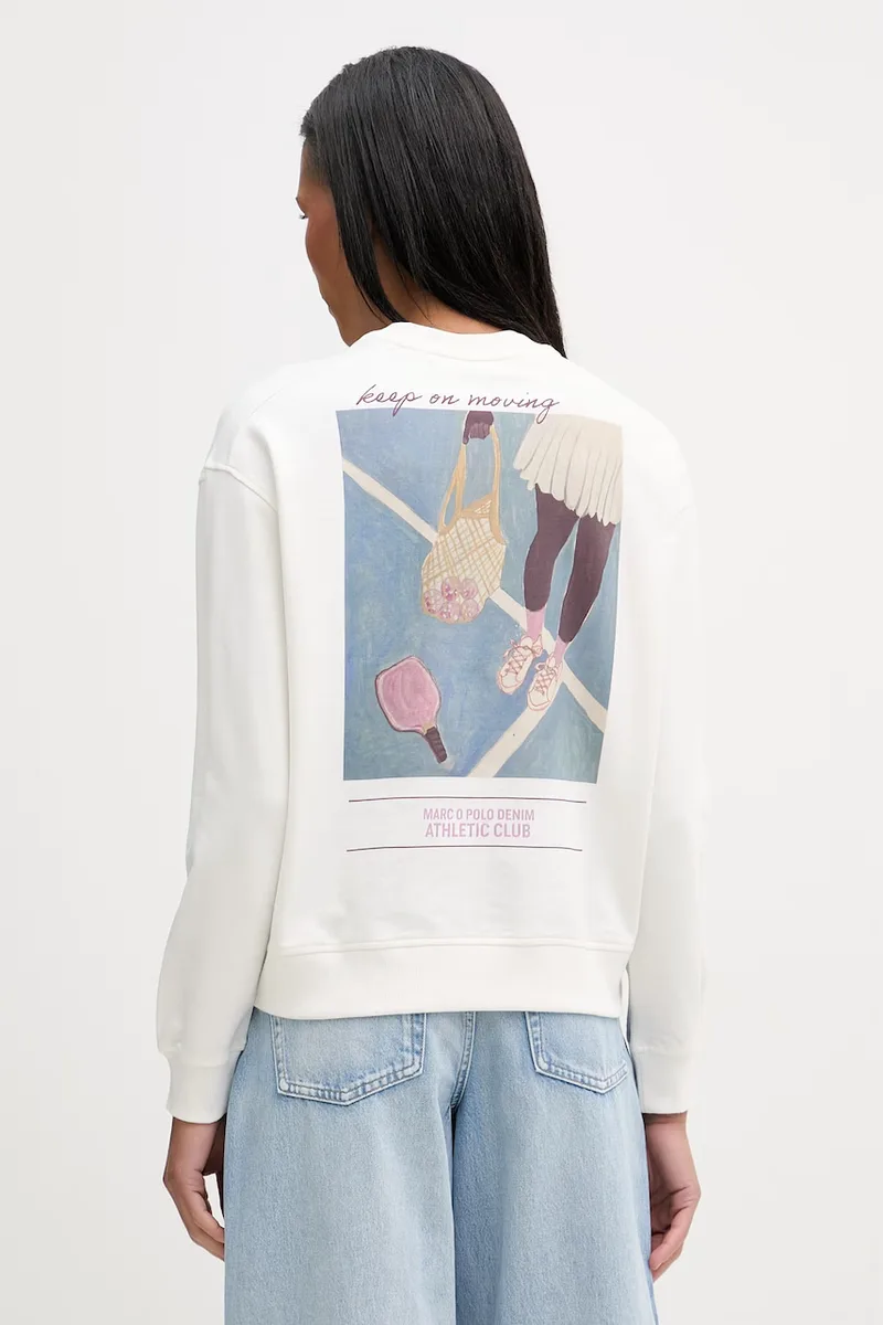 Marc O'Polo μπλούζα oversize γυναικεία βαμβακερή