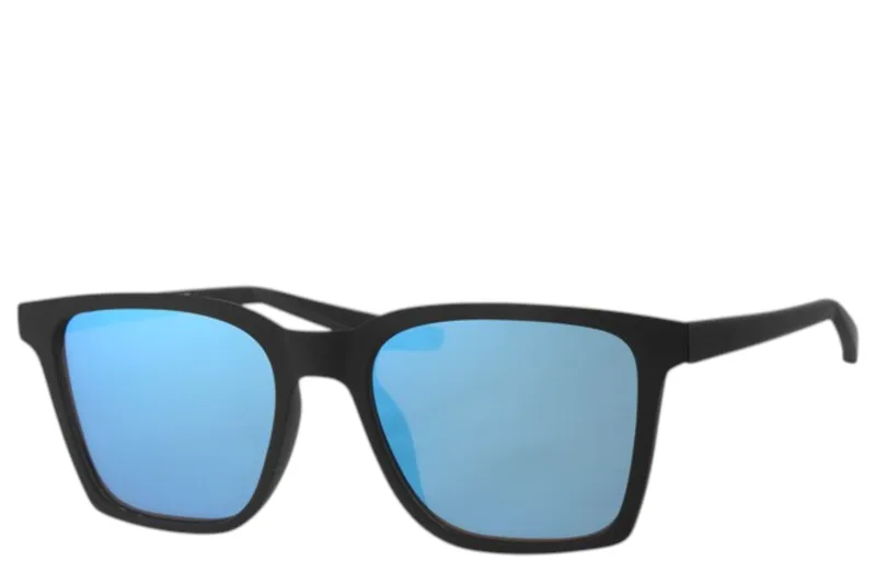 Γυαλιά Ηλίου Paolo Moss Rubber Touch & Black With Blue Paint 2013071082-Smoke Solid-Blue Revo Γυναικείο