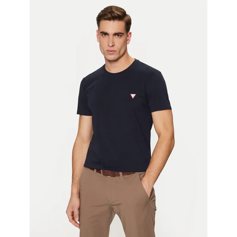 Guess T-Shirt M2YI24 J1314 Σκούρο μπλε Slim Fit