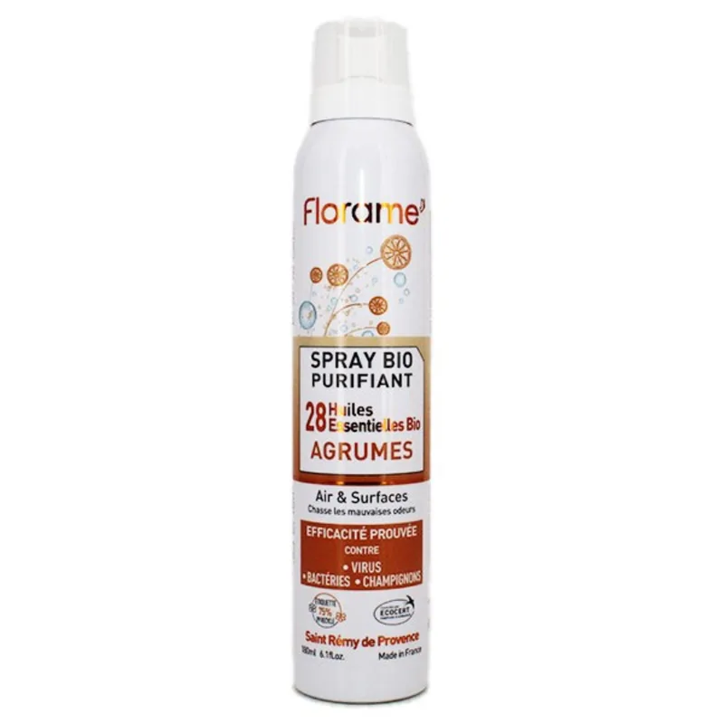 Florame Purifying Organic Citrus Air and Surface Spray 180ml