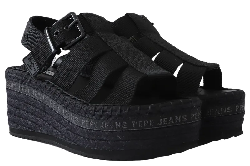 Πλατφόρμες Pepe Jeans Witney Sunny PLS90577-999-BLACK Γυναικείο