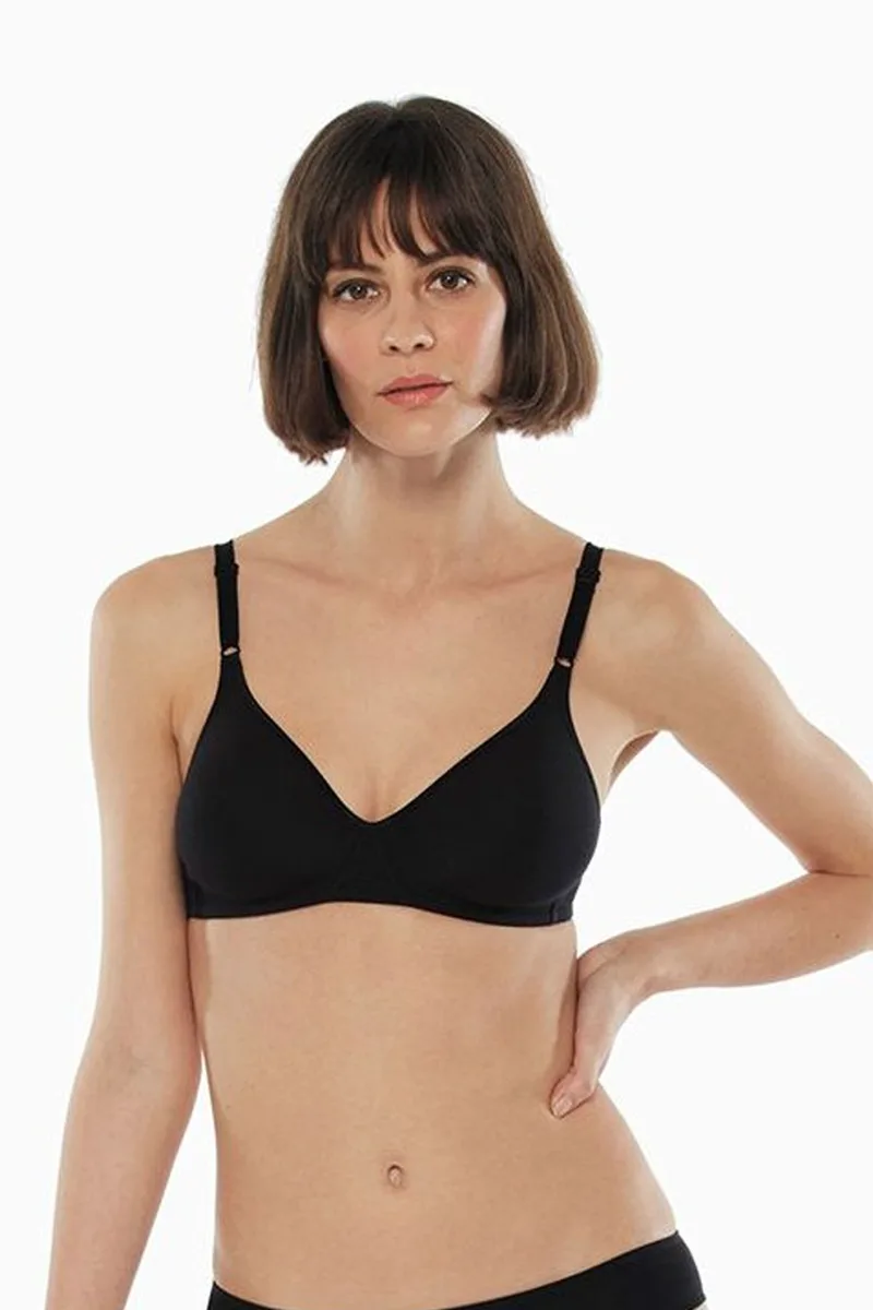 Lovable γυναικείο σουτιέν "Soft Cotton" cup B - LOV-L1604/B Μαύρο