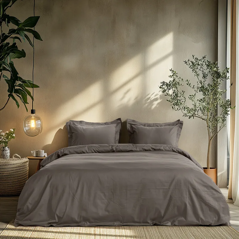 Beauty Home Σετ σεντόνια μονά Art 1700 Harmony 170x270 Γκρι