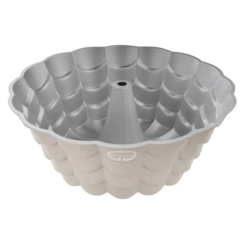 Φόρμα ψησίματος Dr.Oetker Floral 2551, 24 cm, Στρογγυλό, Χύτευση αλουμινίου, Ασήμι