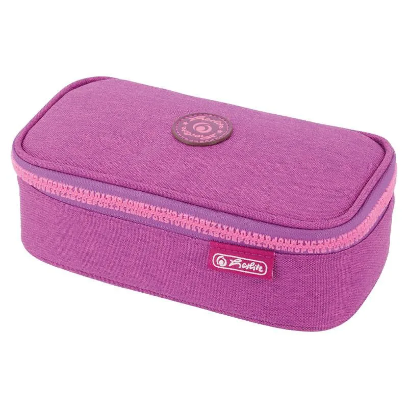 Κασετίνα οβάλ Herlitz Be Bag Beatbox ABC Purple/Pink